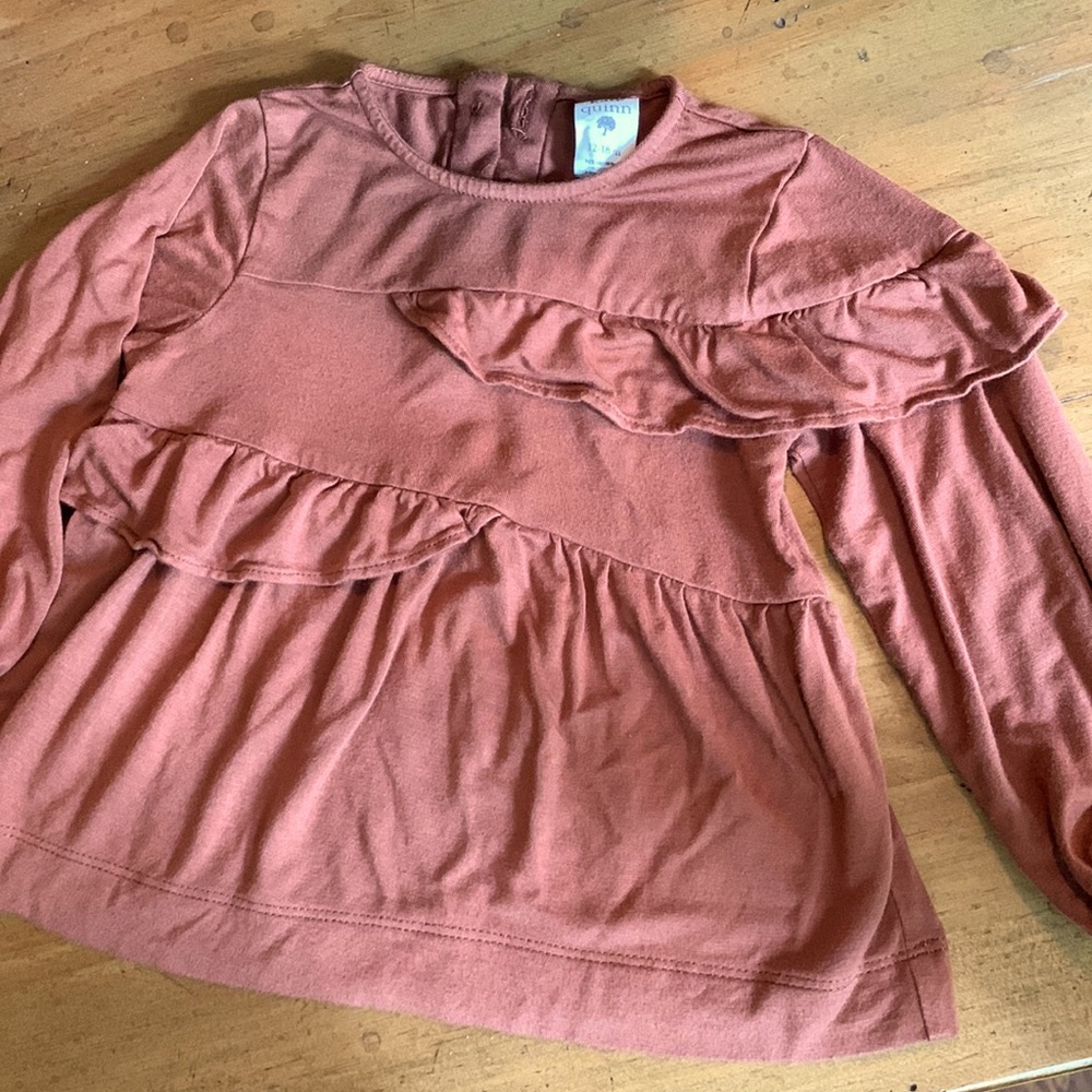 EUC organic Kate Quinn top in great fall color! 12-18 mo